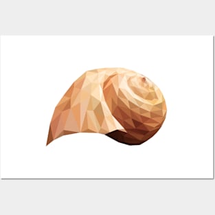 Low Poly Seashell Posters and Art